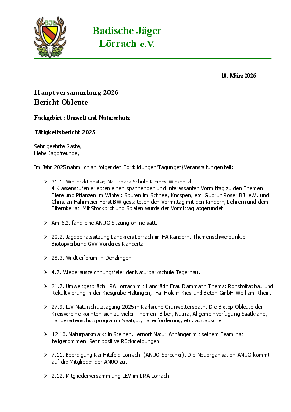 Jahresbericht "Umwelt & Naturschutz" 2025 - 26 pdf-preview
